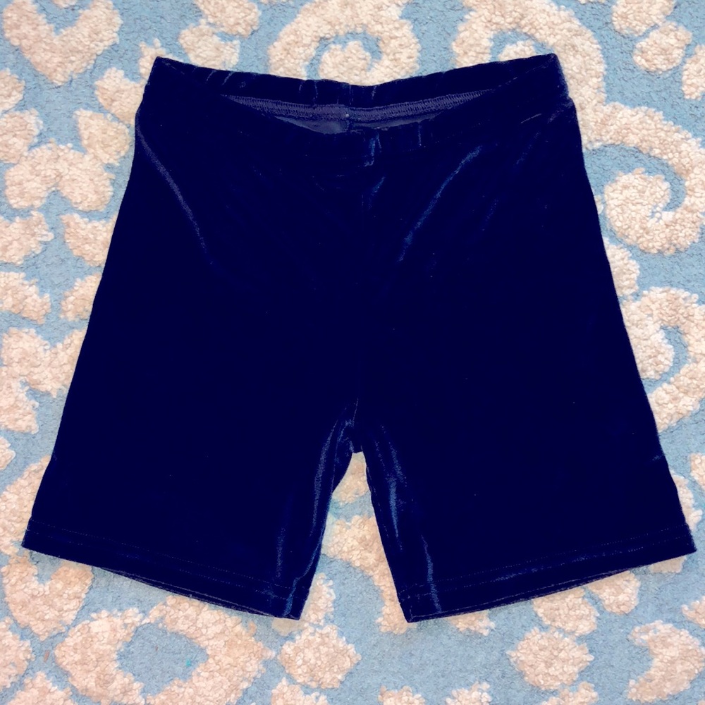 Velvet Biker Shorts
